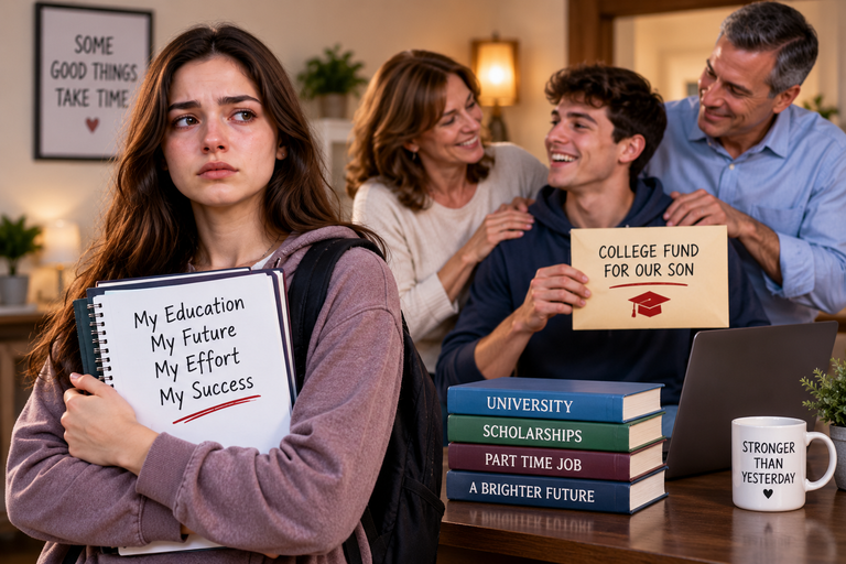 My Parents Gave My College Fund to My Brother, So I Paid for My Own Degree and Cut Them Off